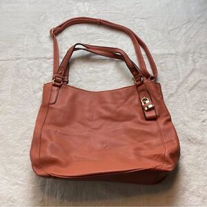 Malibu Sky Orange Faux Leather Purse